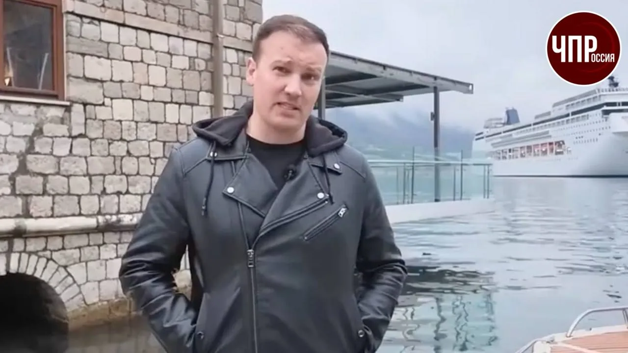 ⚡️Михаил Звинчук успел снять один выпуск в Черногории — на побережье возле отеля Mövenp...