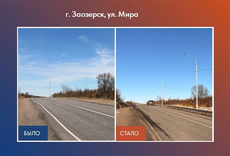 ✅В Заозерске завершен дорожный сезон