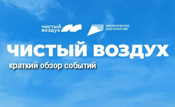 Подборка главных тем федерального проекта «Чистый воздух» за неделю