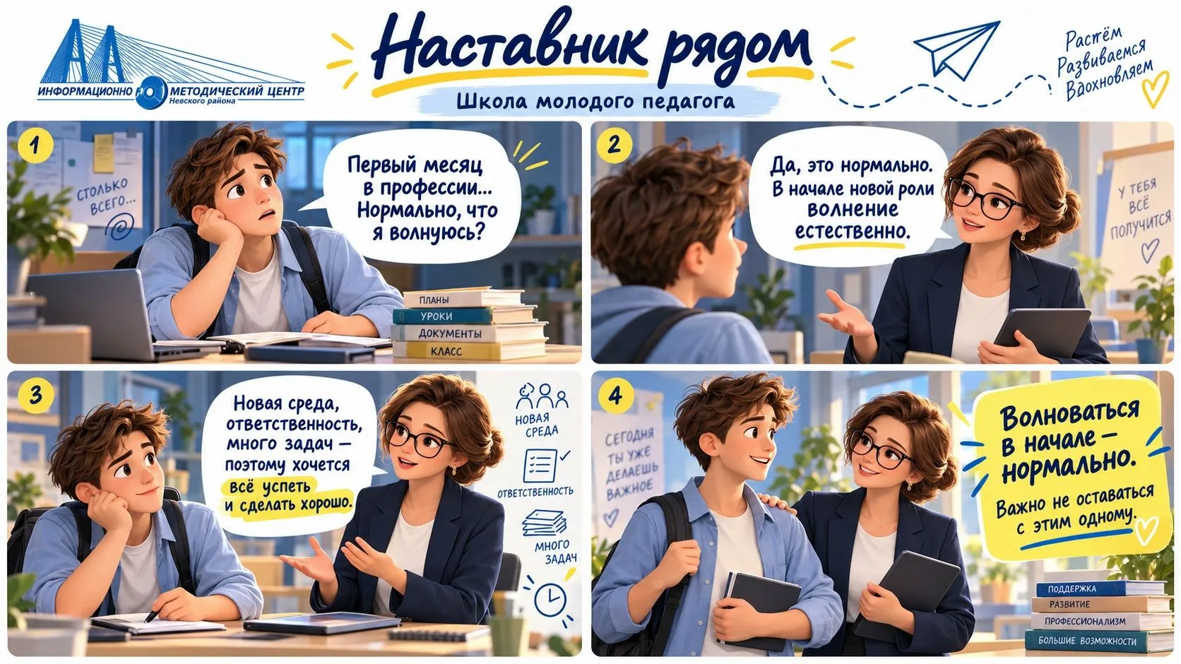 Первый месяц в профессии часто проходит с волнением, сомнениями и ощущением, что нужно ...
