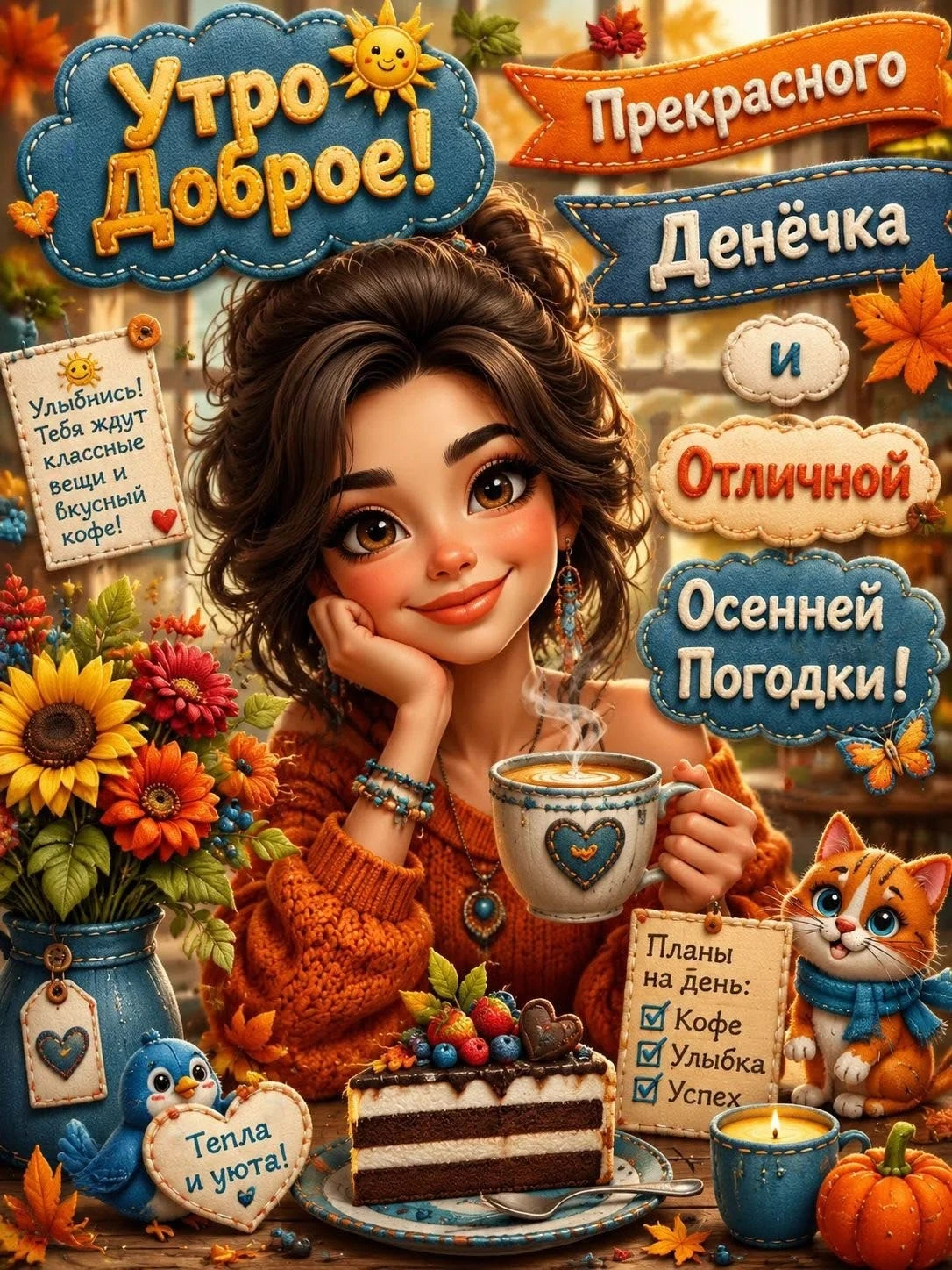 🌞🎉 Желаем бодрого утра и замечательного дня!