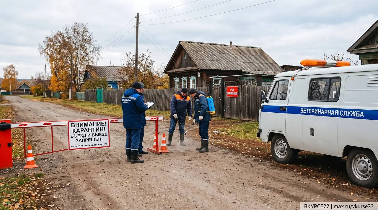 ⚠️В селе Сросты Алтайского края ввели карантин из-за бруцеллёза у коров
