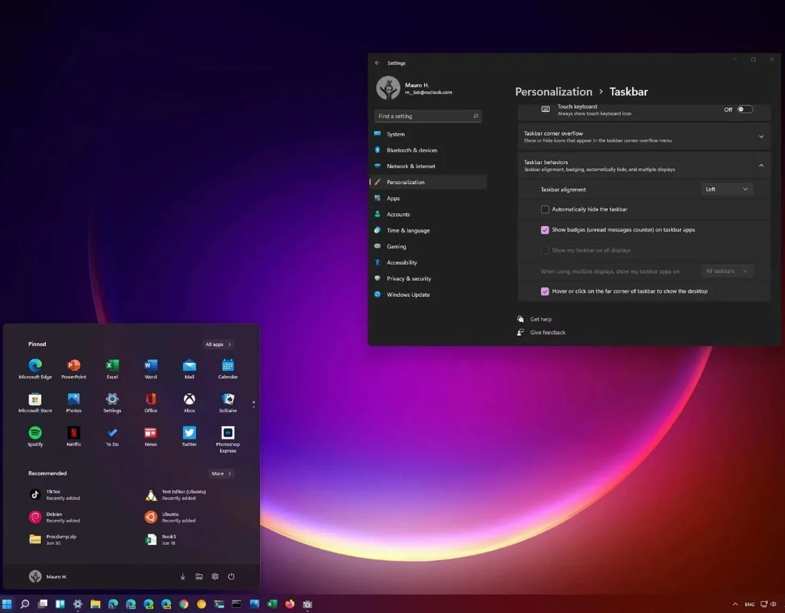 ❗️Как сделать меню Пуск слева в Windows 11.