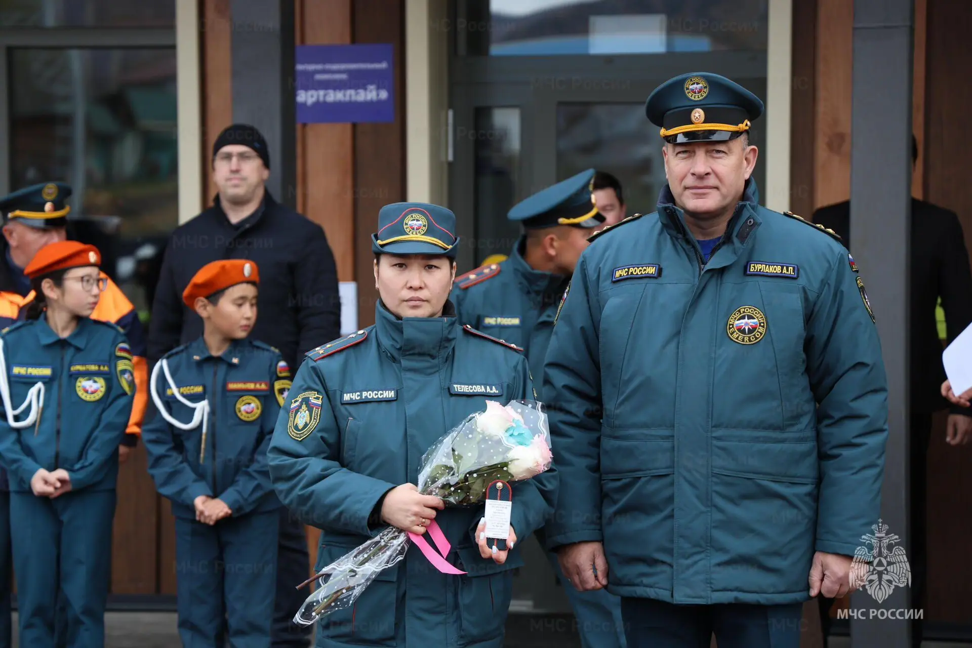 🏅 В селе Онгудай на торжественной церемонии открытия соревнований по пожарному кроссфи...