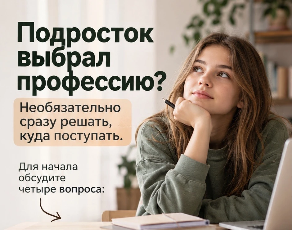 Четыре вопроса после выбора профессии
