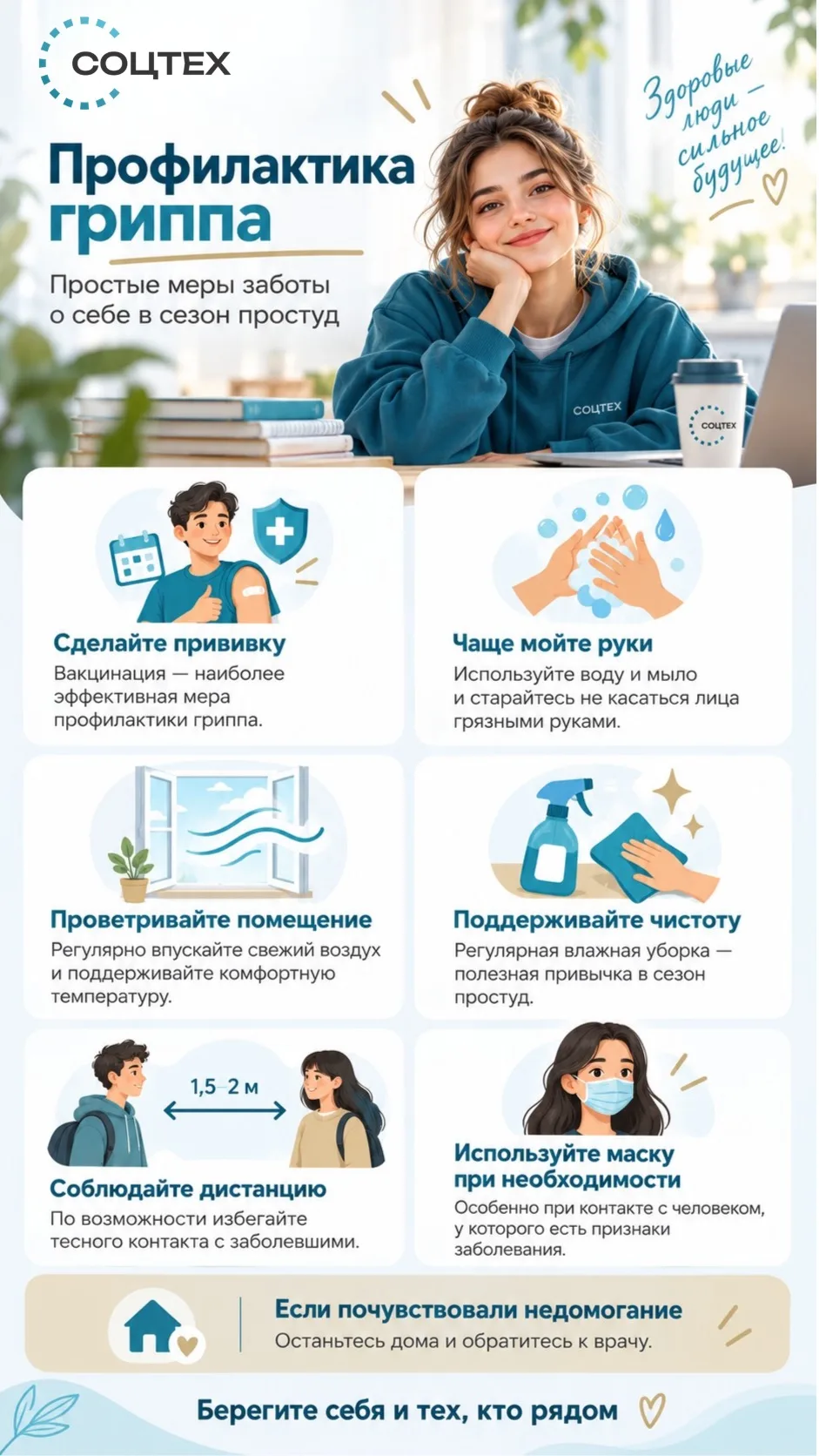🍂🧣 Забота о здоровье начинается с простых привычек