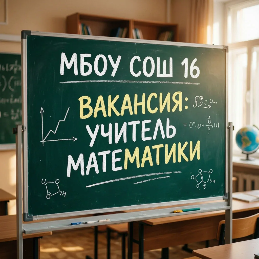 ВАКАНСИЯ В МБОУ СОШ № 16!