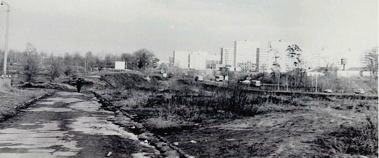 1976 год. Балашиха. Горьковское шоссе. Река Пехорка. мкр ЮЖНЫЙ.