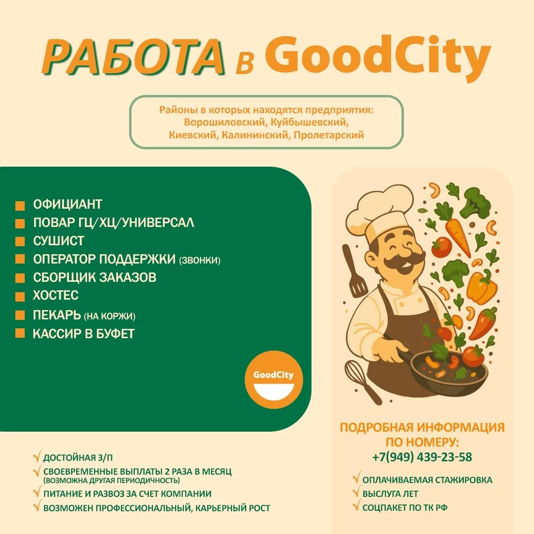 Сегодня GoodCity — это 7 уникальных проектов, от уютных кофеен до атмосферных ресторанов.