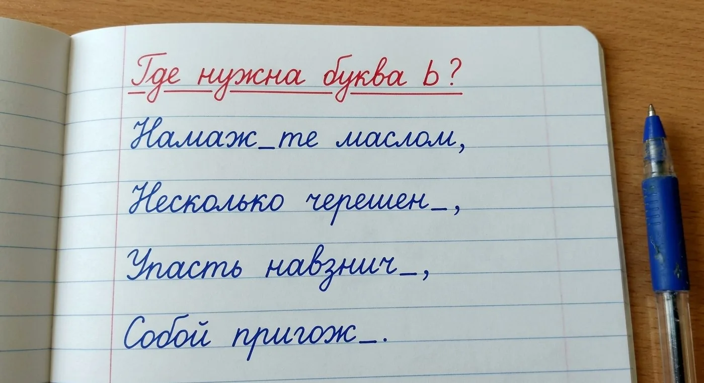 Тест на грамотность: В каком слове нужно поставить букву Ь?
