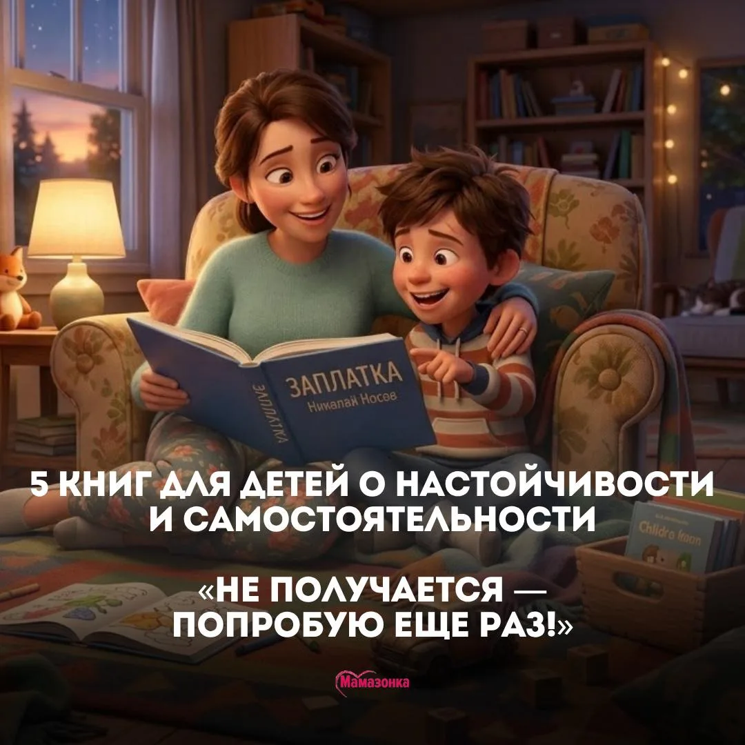 🎁 5 книг для развития настойчивости и самостоятельности у ребенка