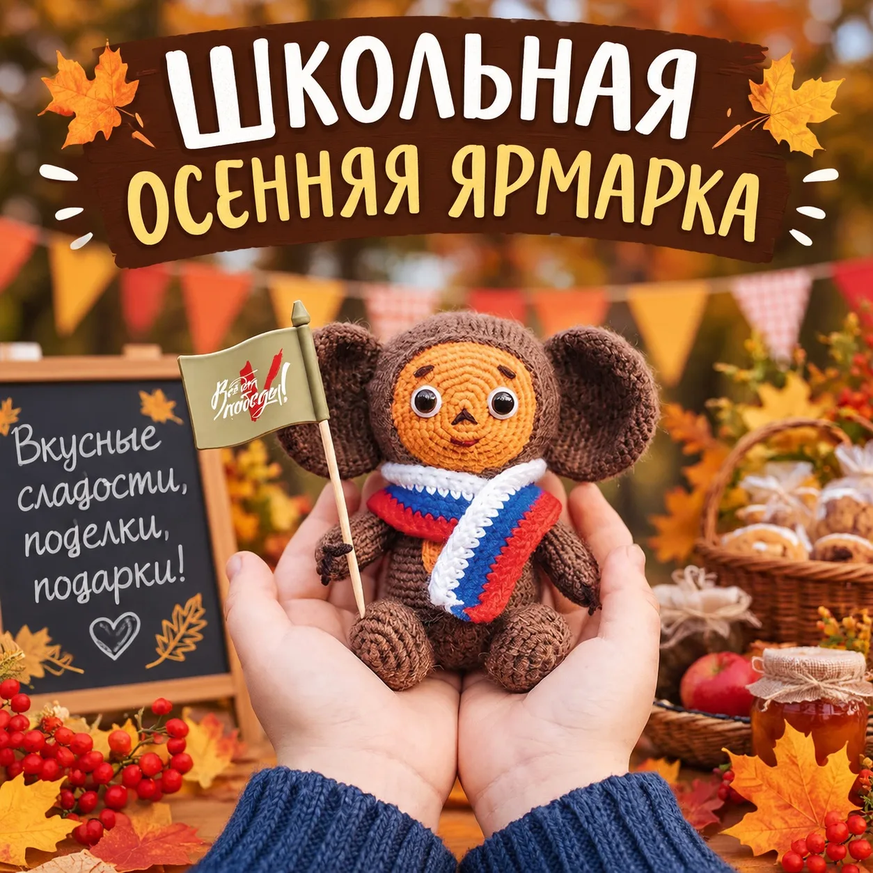 🍂 Осенняя благотворительная ярмарка в школе 🍁