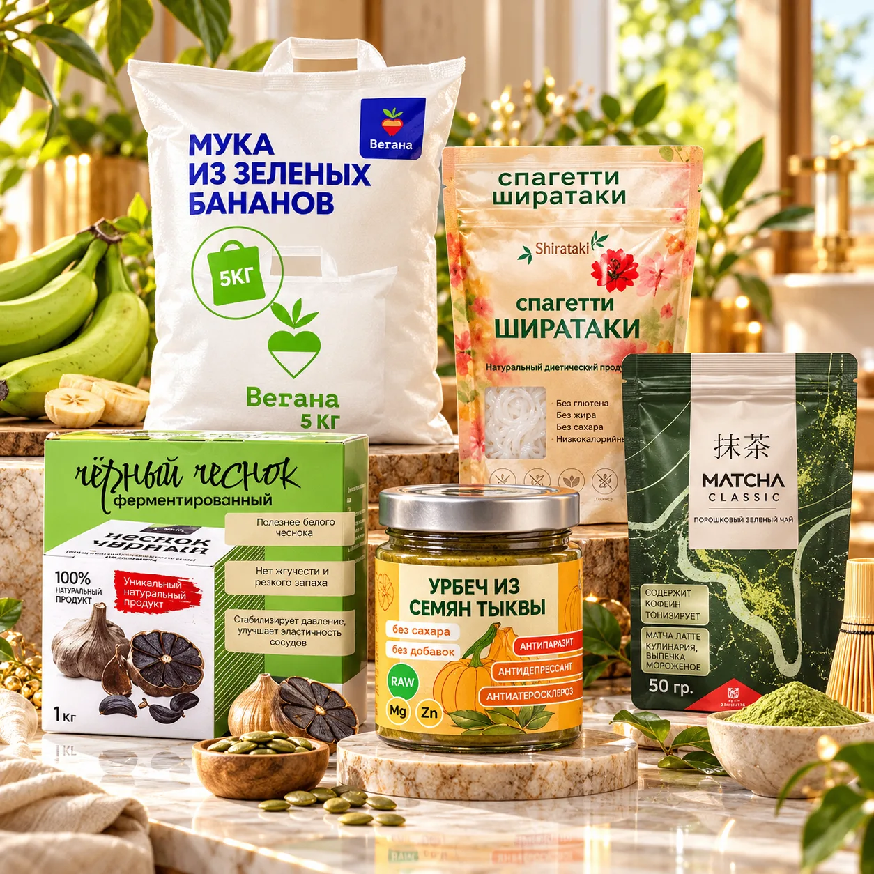 🌿 5 необычных продуктов для здорового питания