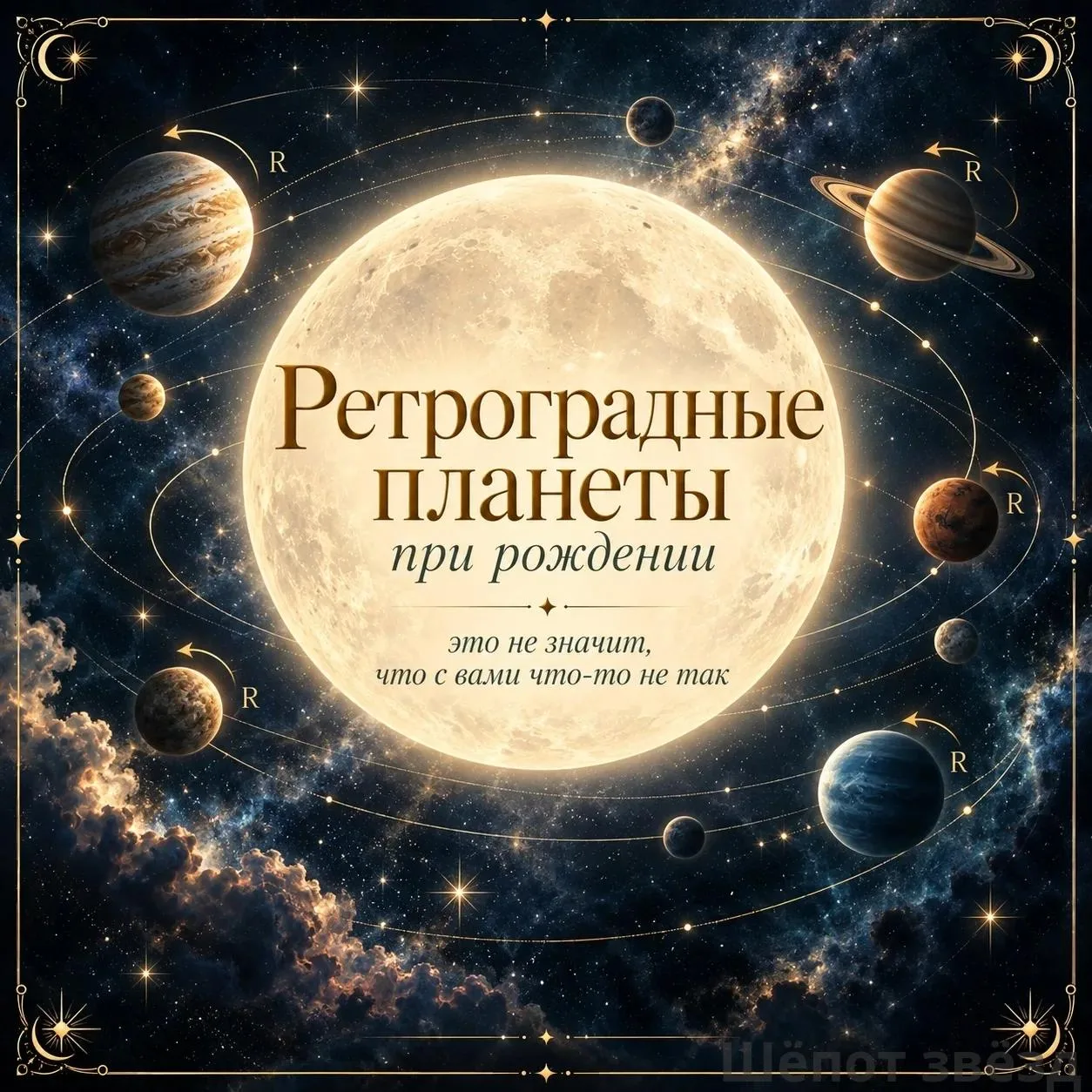 🪐 Ретроградные планеты при рождении: почему это не означает, что с вами что-то не так