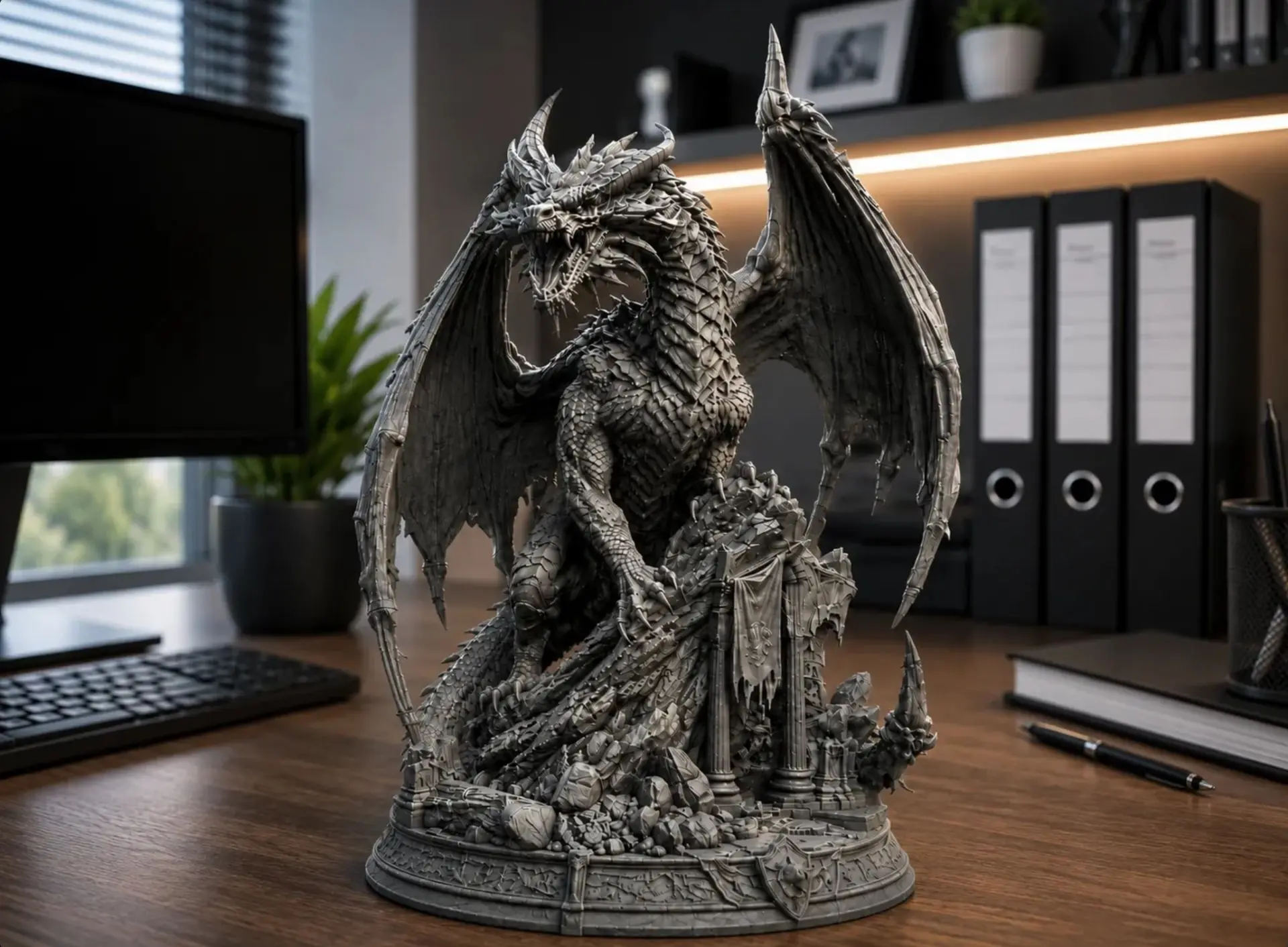 Дракон 3D модель STL