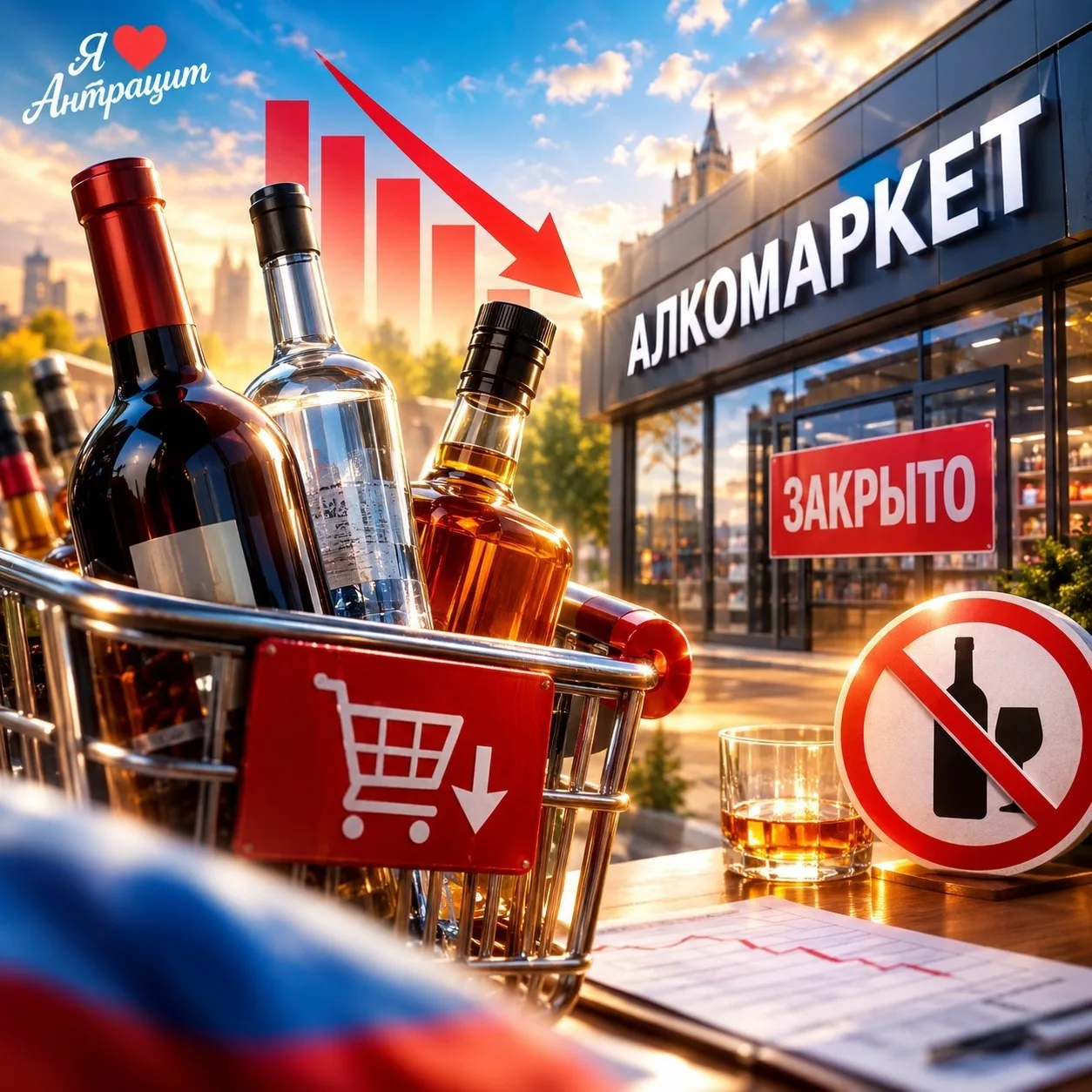 📉 Крупные алкомаркеты впервые за несколько лет начали сокращать число точек. Федеральн...
