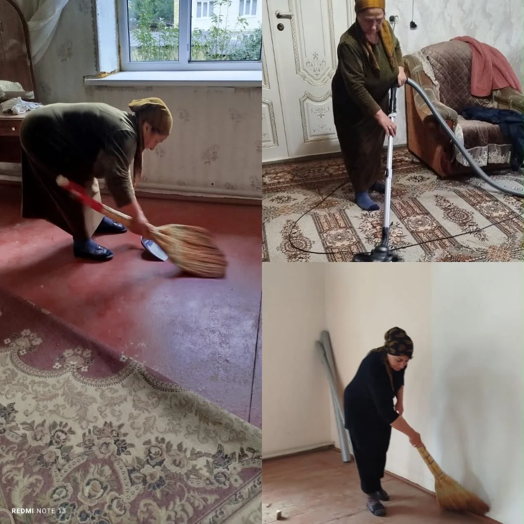 **Субботник в доме семьи участника СВО 🤝**