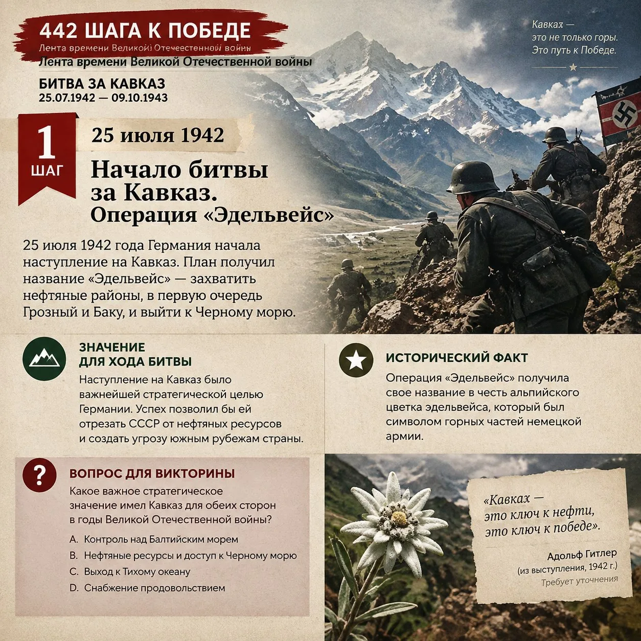 Сегодня мы вспоминаем одну из ключевых дат Великой Отечественной войны — День разгрома ...