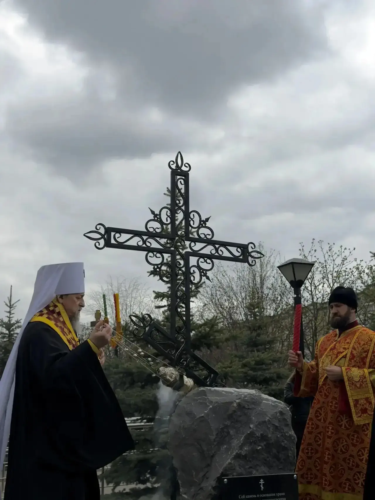 Освящение закладного камня будущего храма 🕊