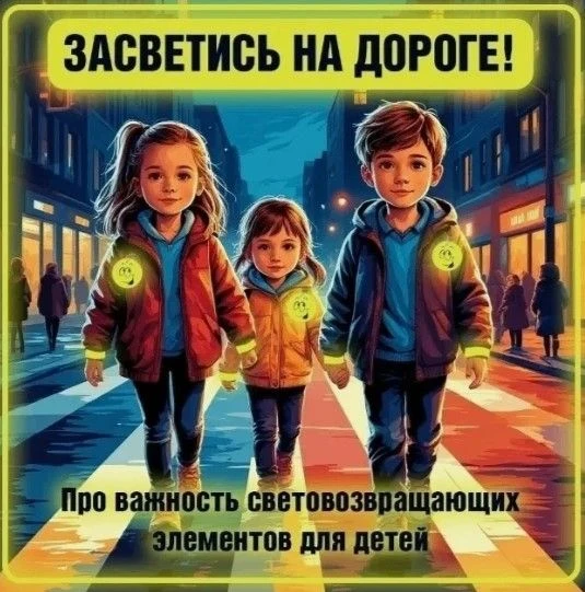 Темнеет раньше — будьте внимательнее: правила безопасности на дороге для детей.