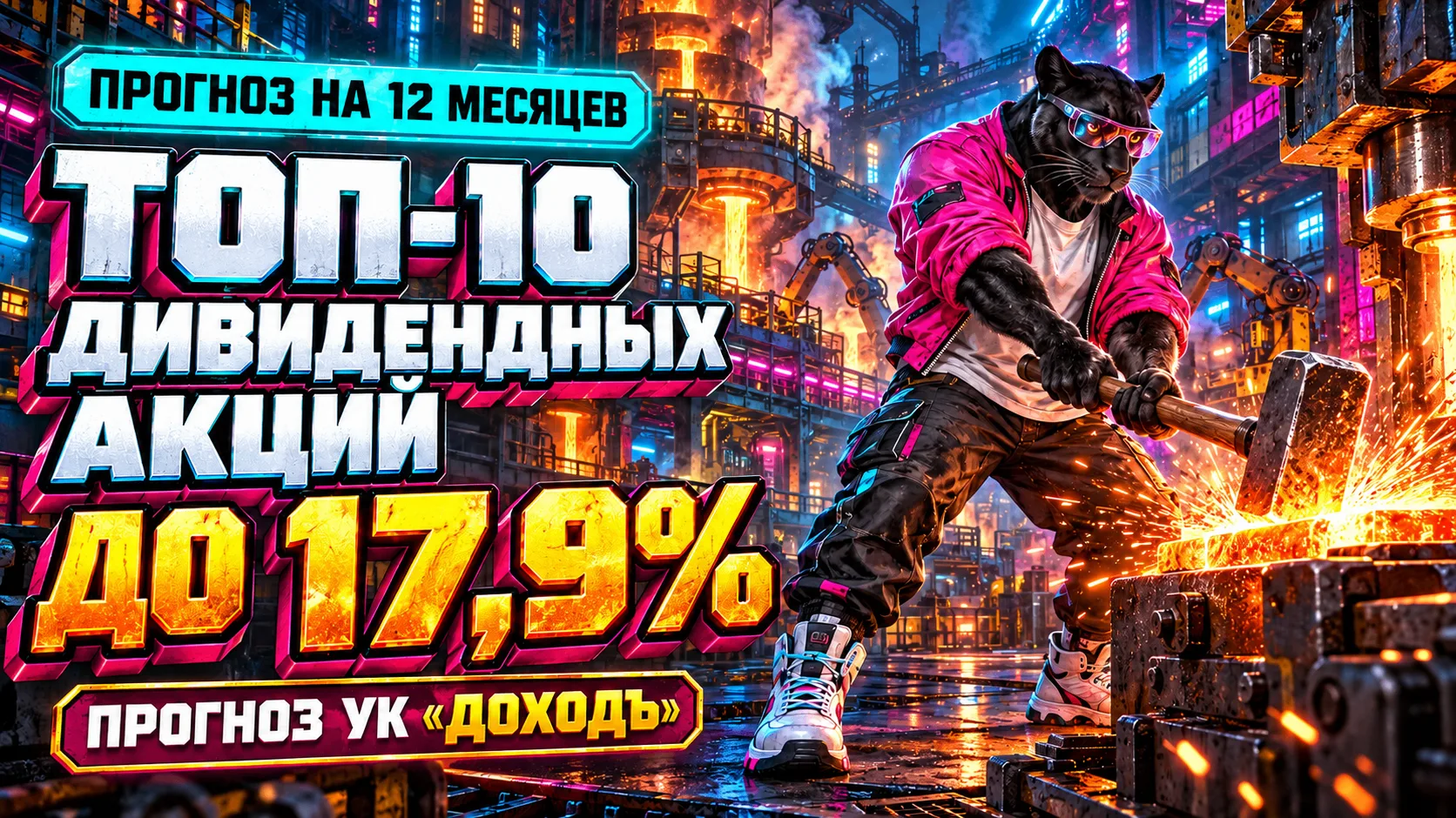 🔥 ДИВИДЕНДЫ ДО 17,9%. ТОП-10 дивидендных акций на ближайшие 12 месяцев от УК Доход