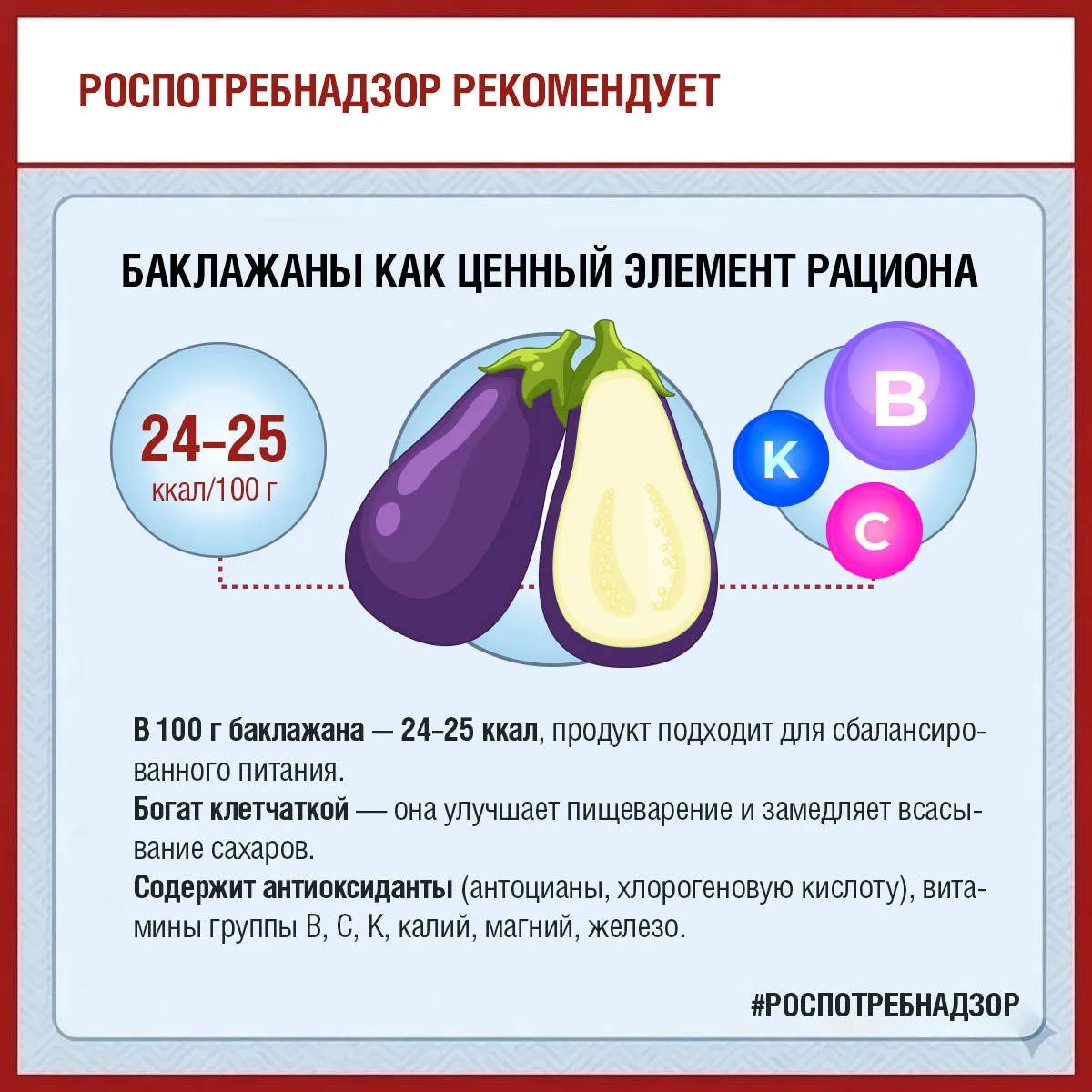 Баклажаны как ценный элемент рациона🍆