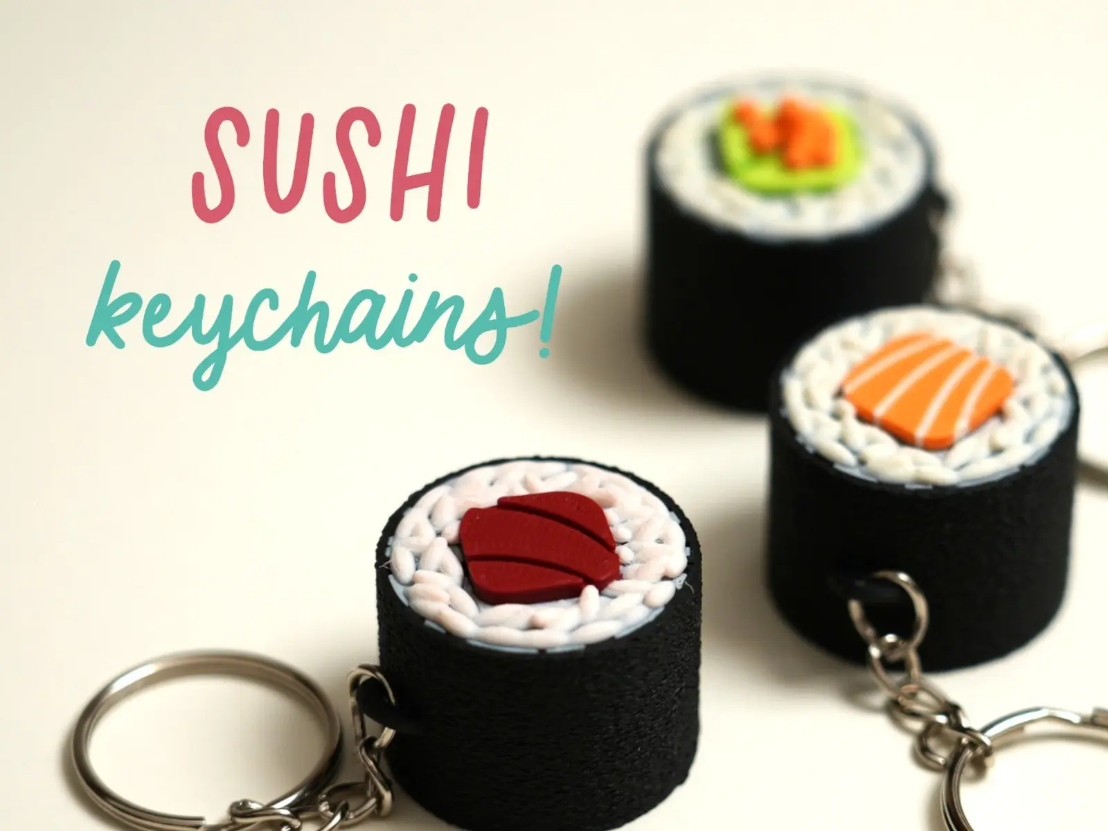 🍣 Брелоки в виде роллов