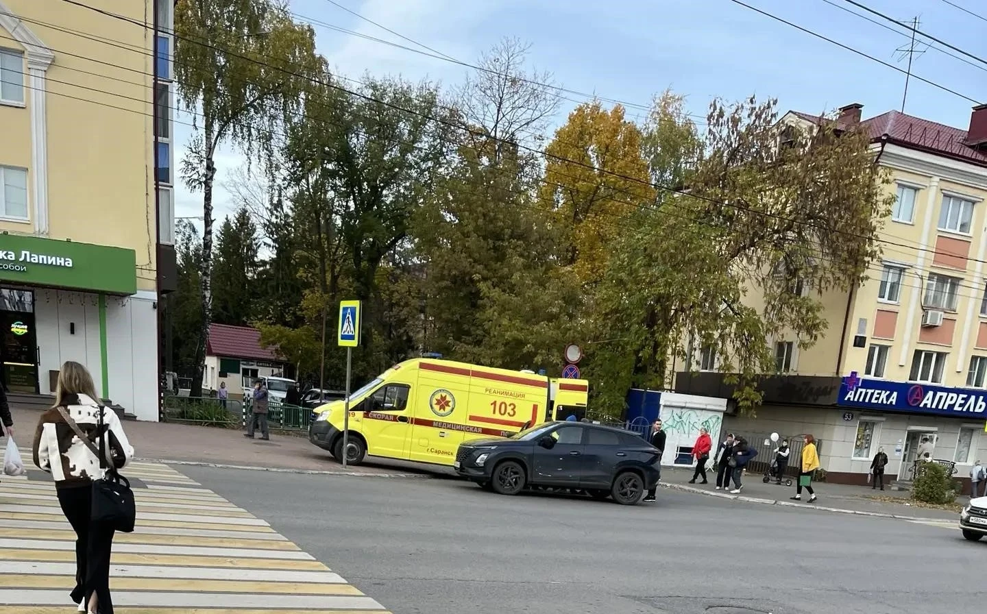 На ул. Полежаева в Саранске сбили курьера на электровелосипеде