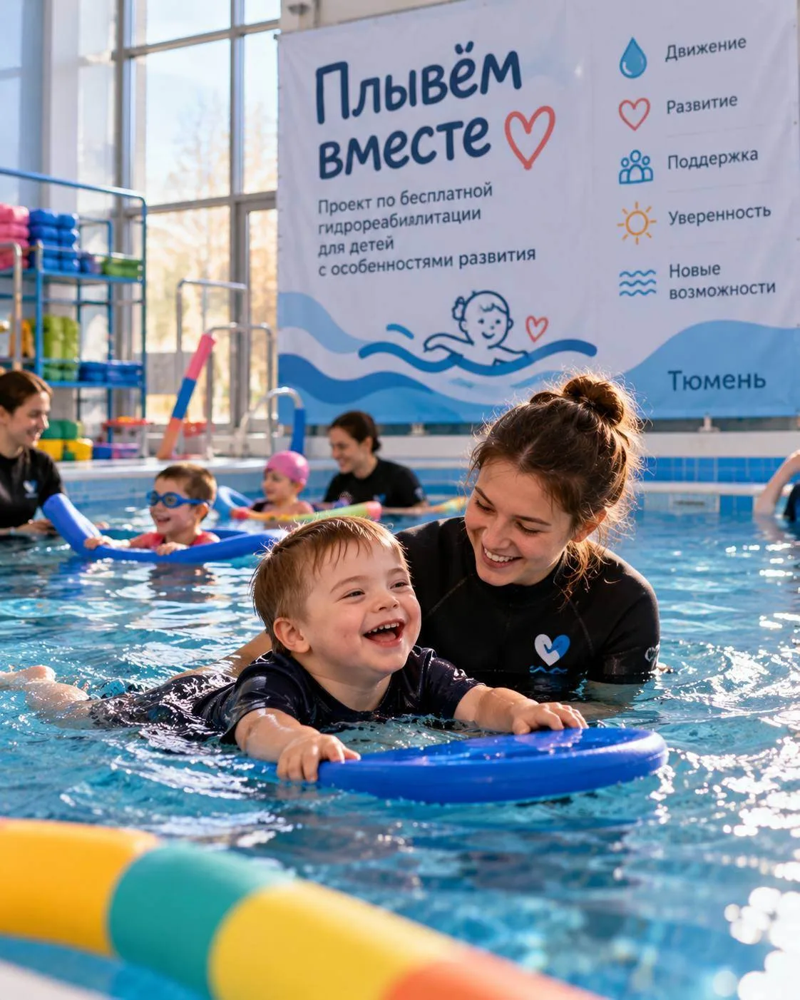 🏊 Тюмень — дети прошли бесплатную гидрореабилитацию
