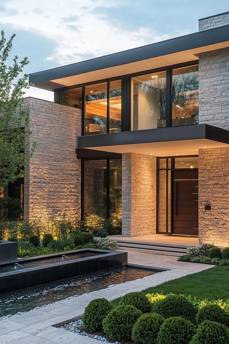 40 Zen Style Modern House Exterior Designs for a Tranquil Home