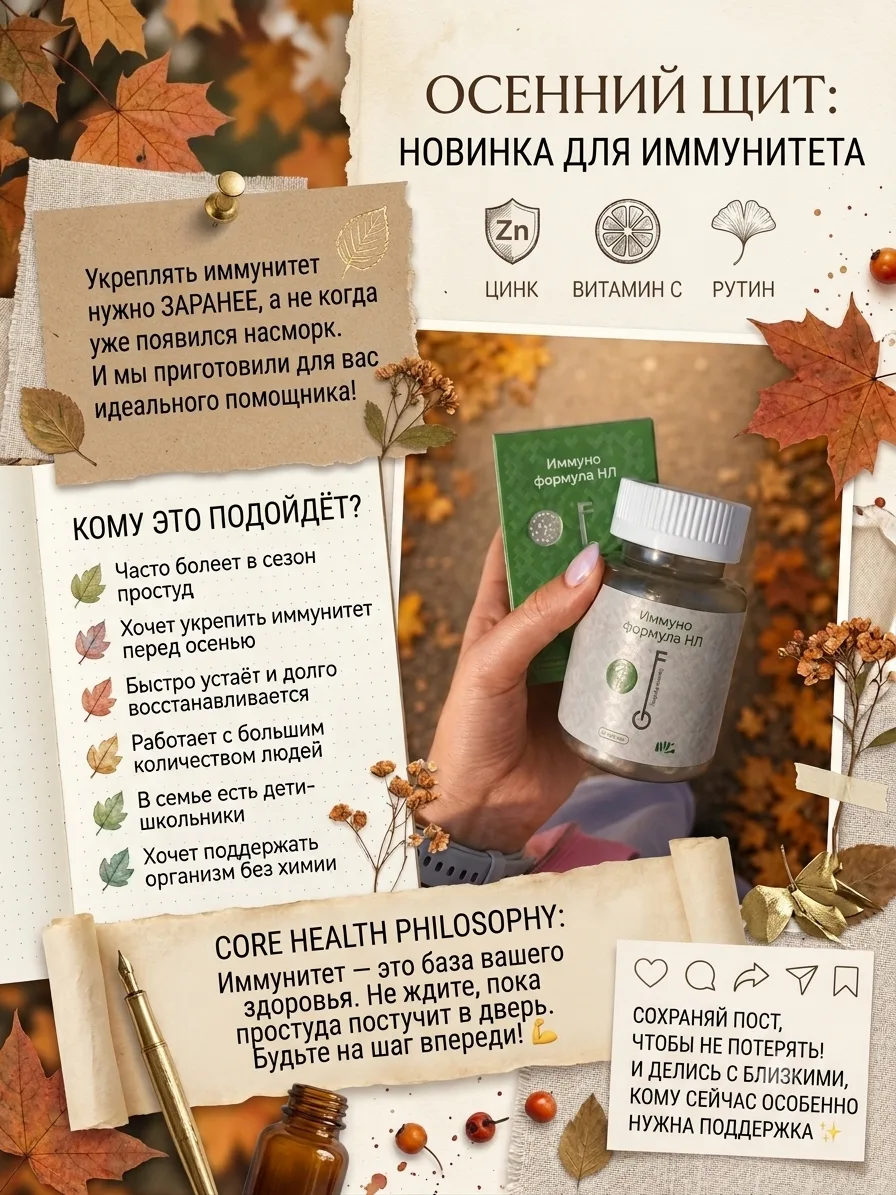ОСЕННИЙ ЩИТ: ВСТРЕЧАЙТЕ НОВИНКУ ДЛЯ ИММУНИТЕТА! 🎉