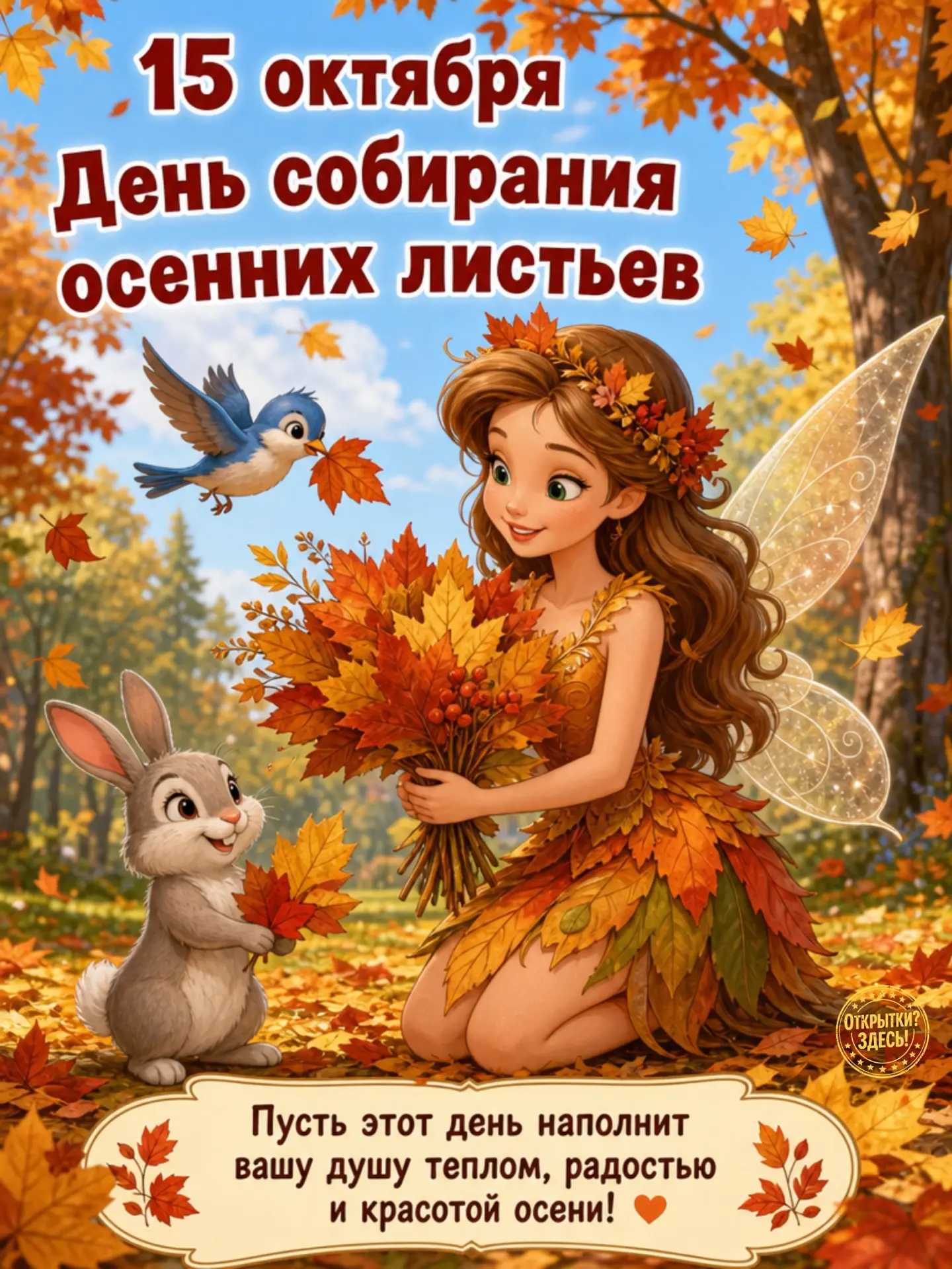 15 октября – День собирания осенних листьев 🍂🍁