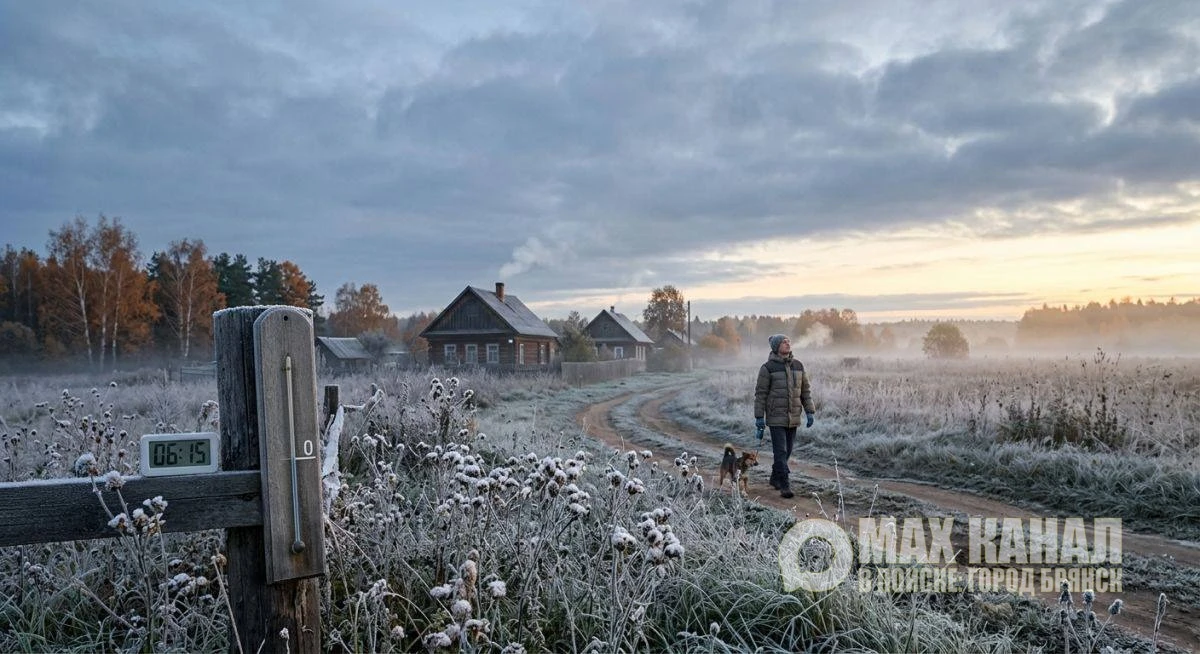 🥶На Брянщине температура рухнет до нуля градусов