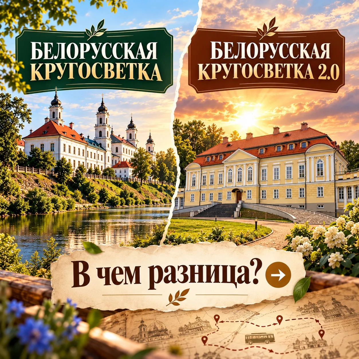 В чем разница программ «Белорусская кругосветка» и «Белорусская кругосветка 2.0»?💚