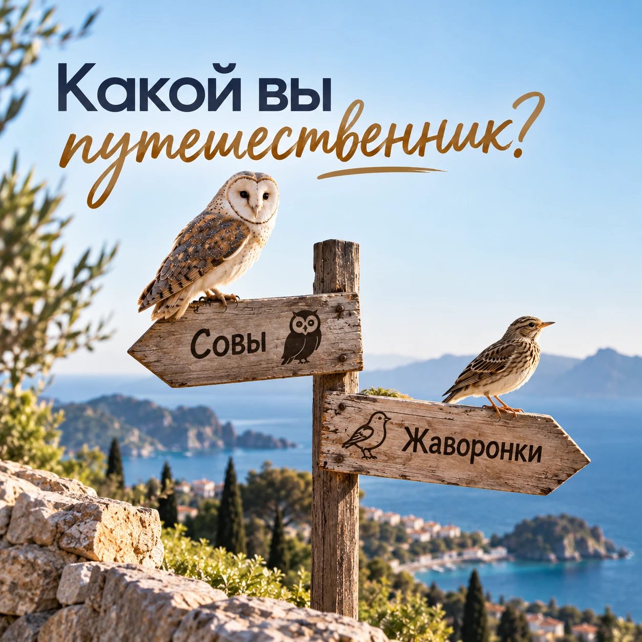✈️ Какой вы путешественник — сова или жаворонок?
