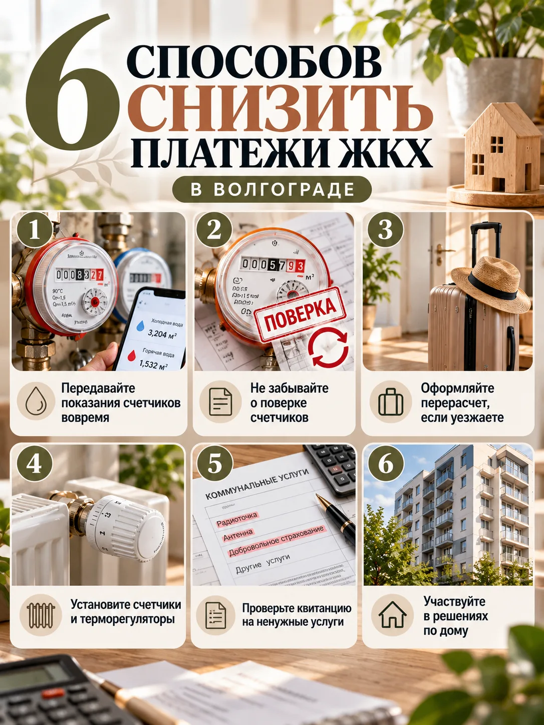 Шесть способов снизить платежи ЖКХ