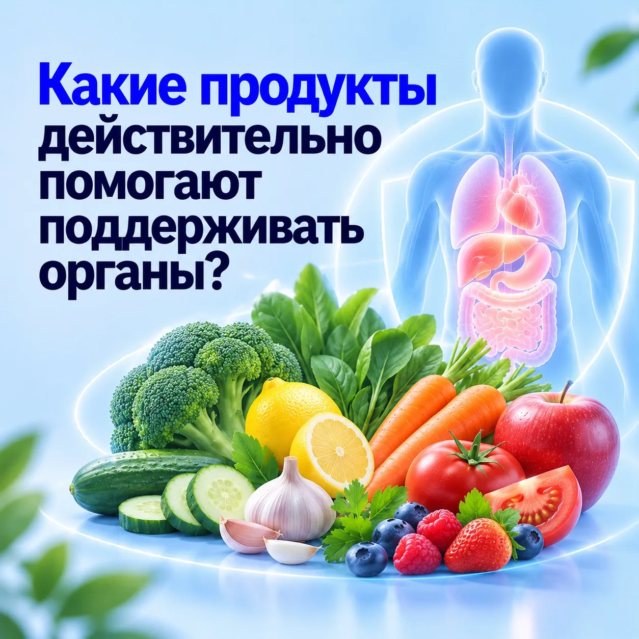 🥦 Какие продукты действительно помогают поддерживать органы?