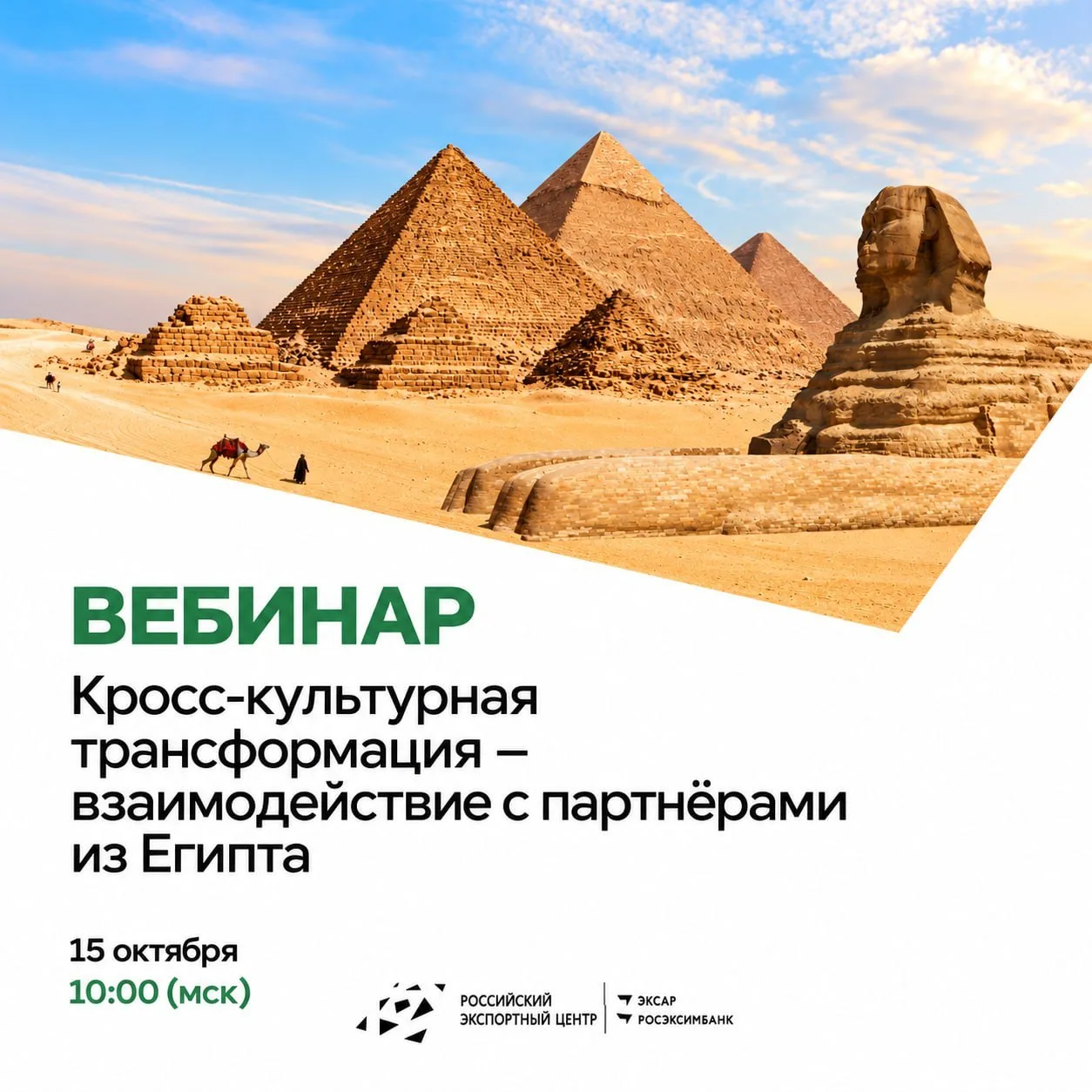🇪🇬Выходите на рынок Египта? Уже завтра узнайте, как лучше понимать местных бизнес-пар...