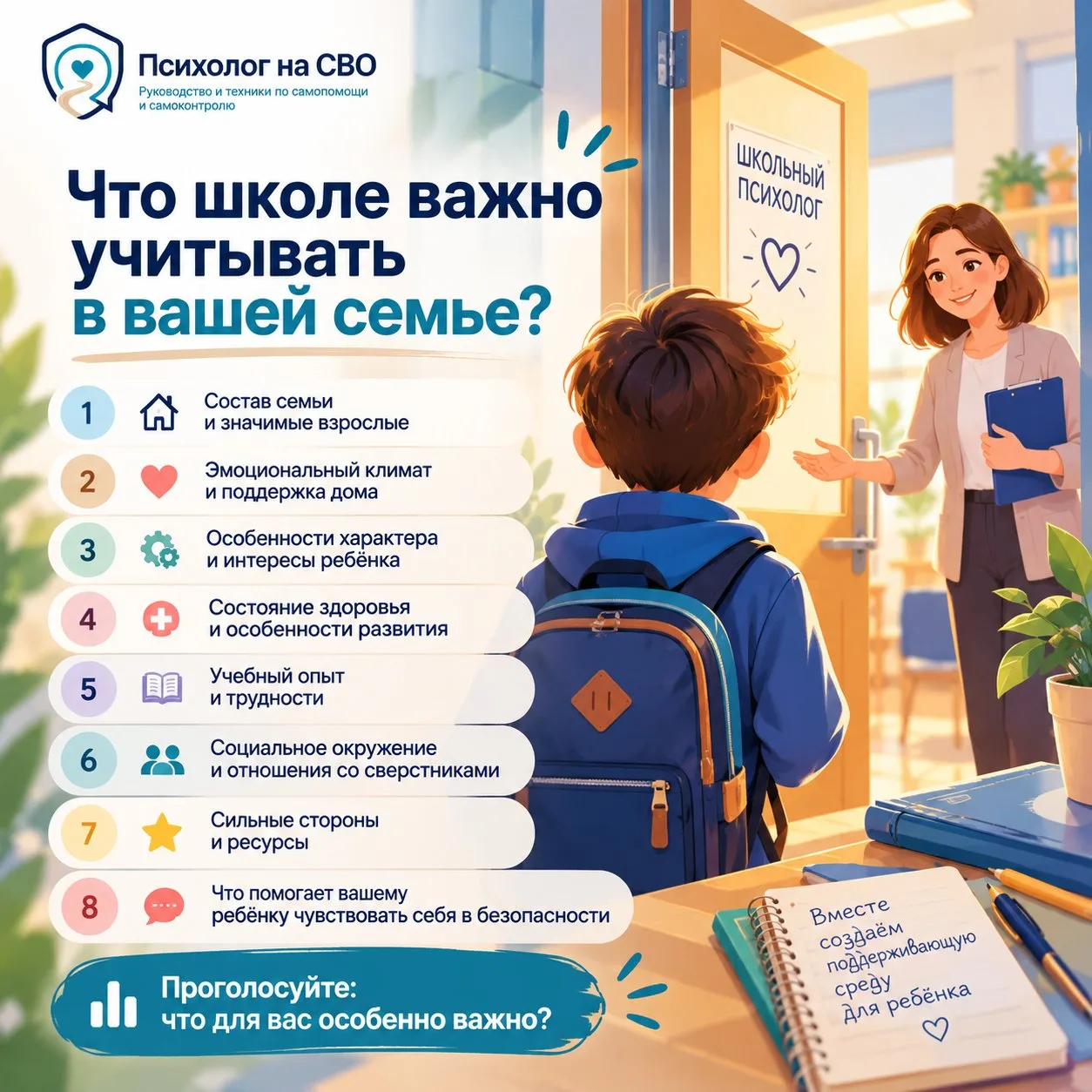 Что школе важно учитывать о вашей семье