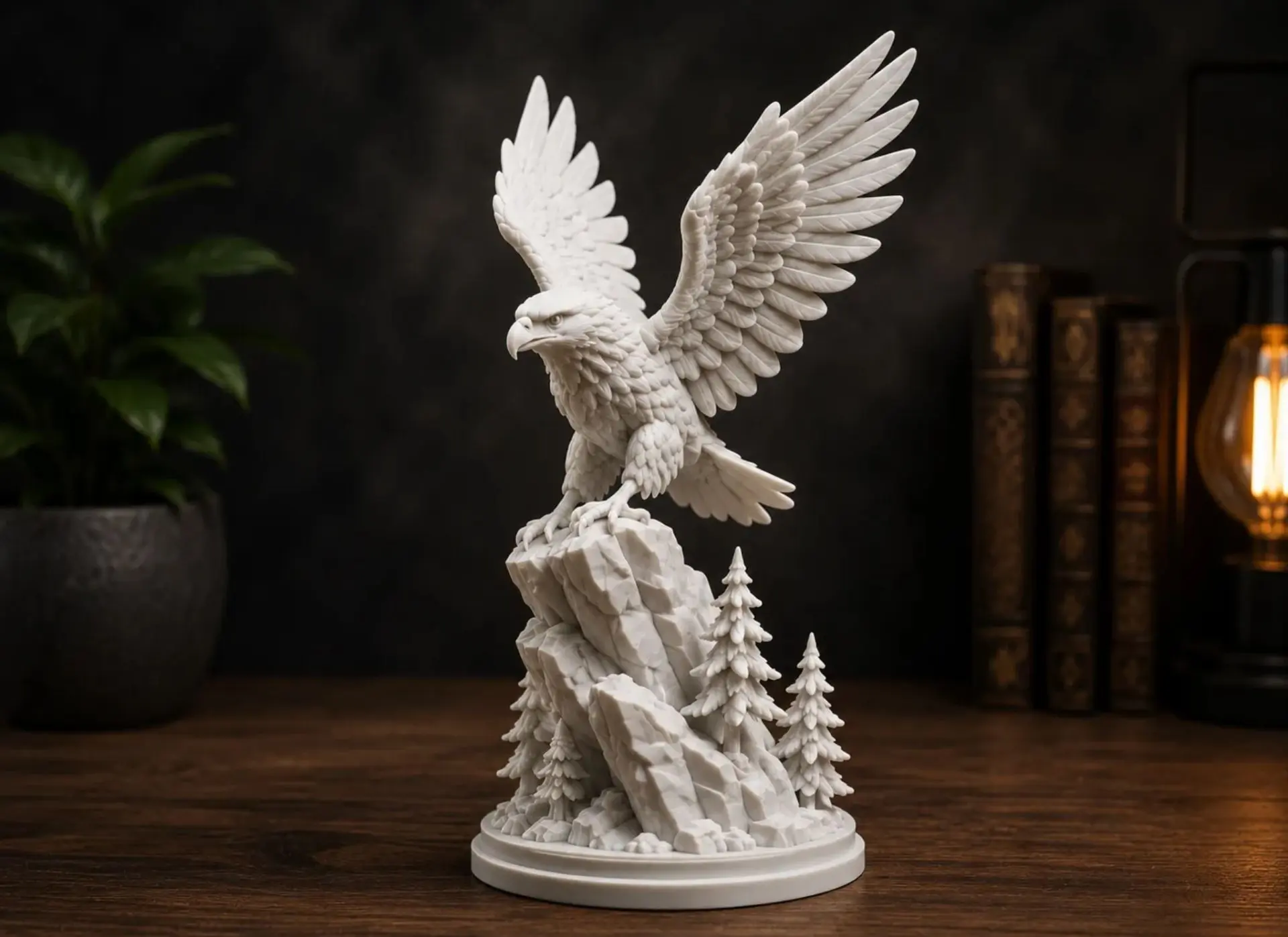 Орёл на горе 3D модель STL