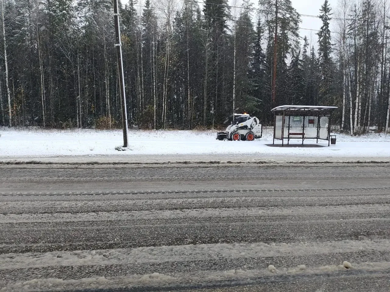 ❄️ В Костомукше выпал первый снег - местные жители делятся в соцсетях кадрами заснеженн...