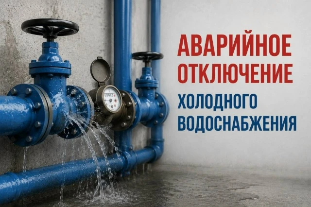 13 октября 2026 года с 10:00 до окончания работ аварийное отключение холодного водоснаб...