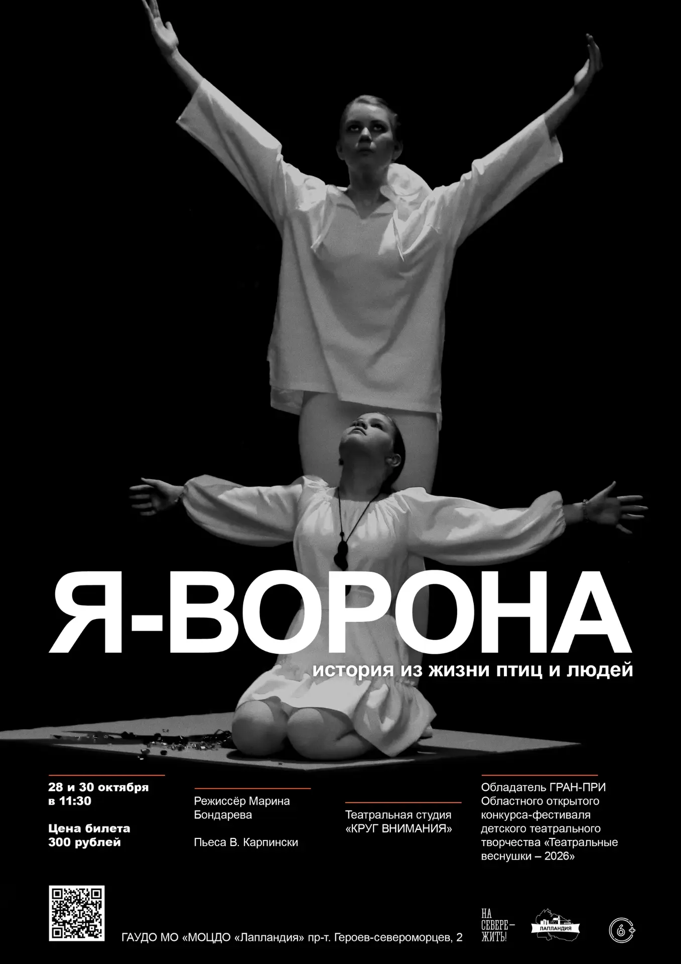 ✨ «Лапландия» приглашает на спектакль «Я — ворона»!