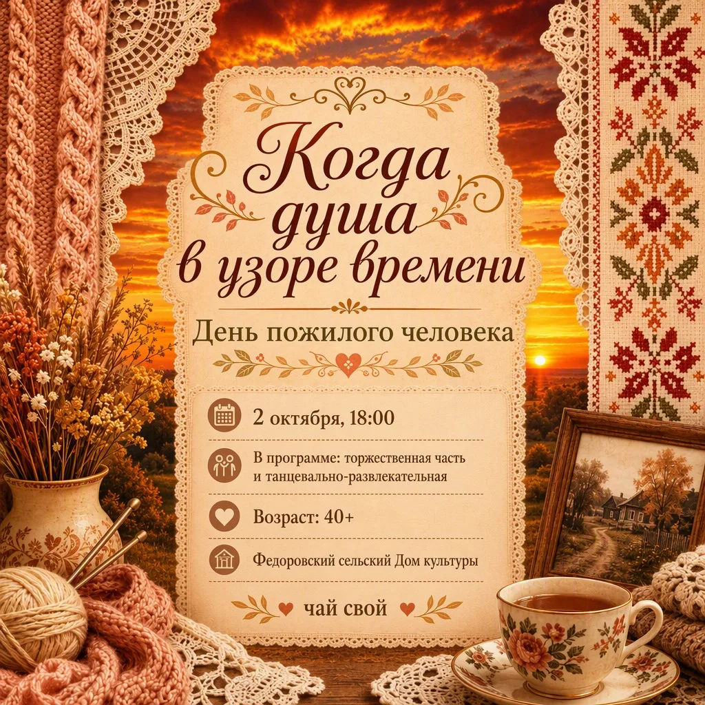 🎉 Приглашаем на праздник ко Дню пожилого человека! 🎉