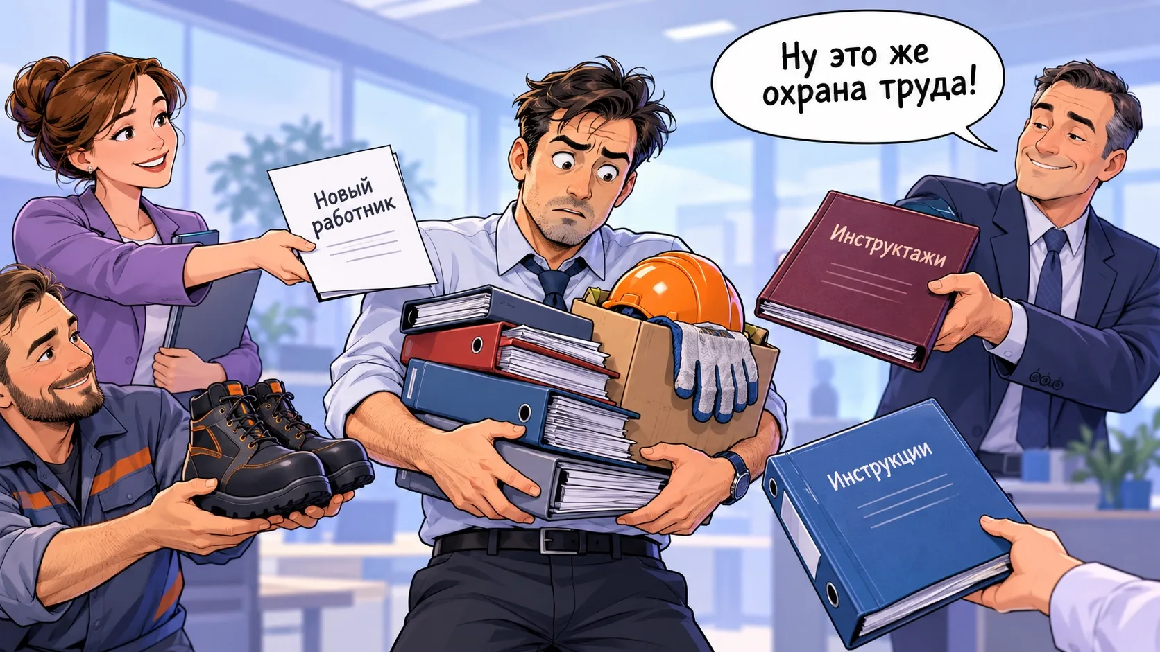 🙃  Специалисты по охране труда часто выполняют не свою работу.