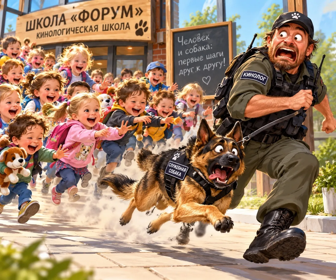#НовостиСхвостиком Сегодня у нас первый урок в школе «Форум» — «Человек и собака: первы...