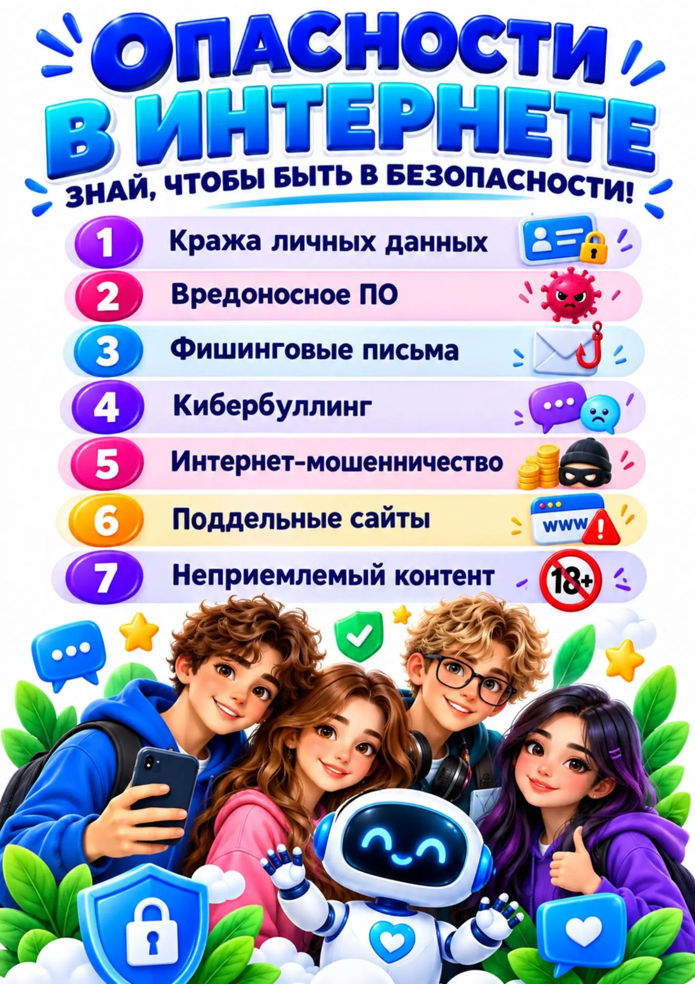 РАЗГОВОРЫ О ВАЖНОМ: БЕЗОПАСНОСТЬ В СЕТИ ИНТЕРНЕТ 🌐🔒