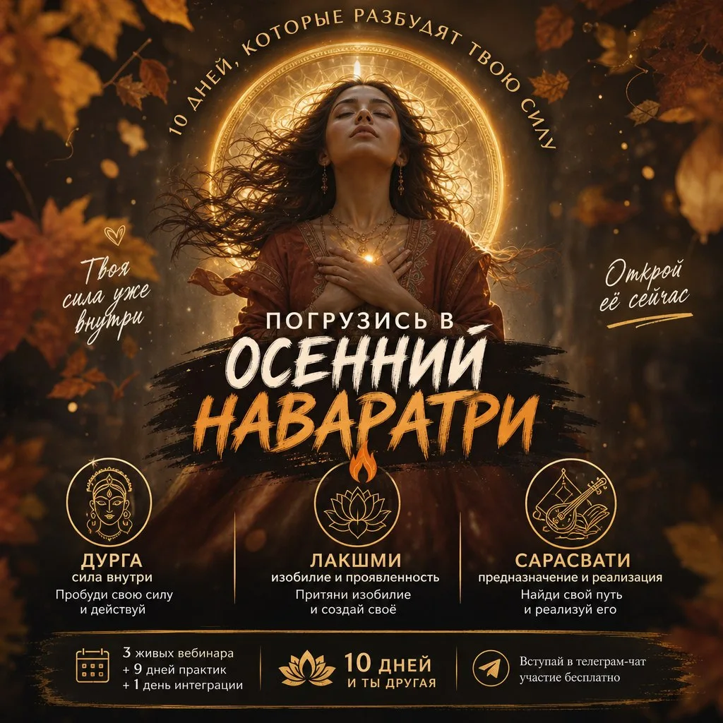 ПОГРУЗИСЬ В ОСЕННИЙ НАВАРАТРИ: 10 ДНЕЙ, КОТОРЫЕ РАЗБУДЯТ ТВОЮ СИЛУ 🔥