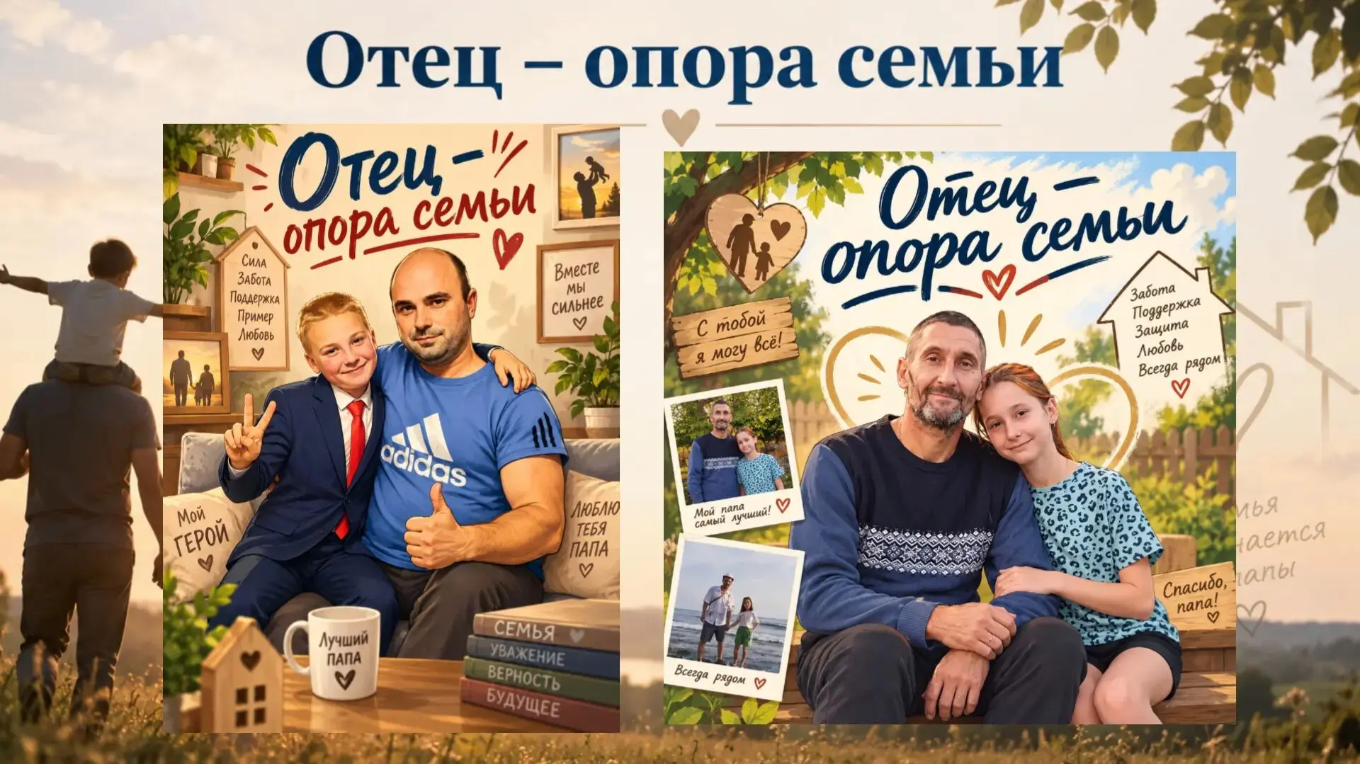 👨‍👦 Отец — опора семьи!