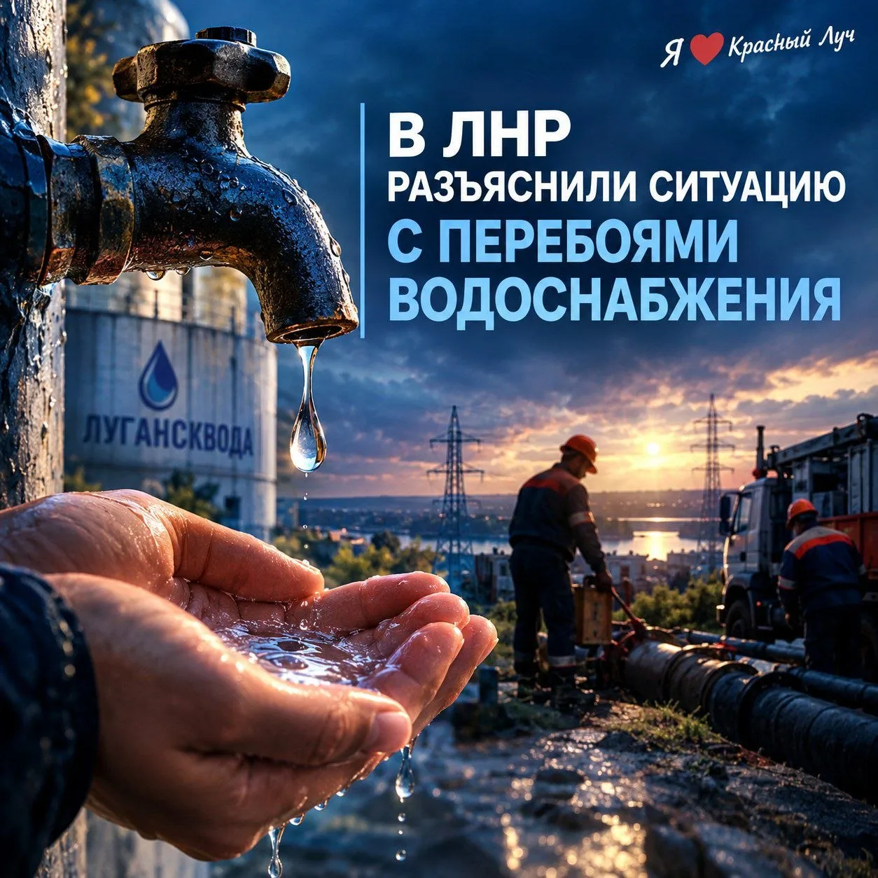 💧 В ЛНР разъяснили ситуацию с перебоями водоснабжения